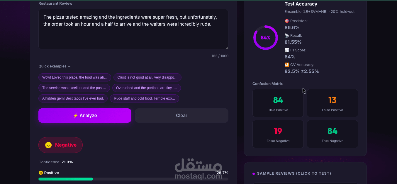 بناء نظام ذكاء اصطناعي لتحليل نصوص وتقييمات العملاء (Sentiment Analysis)