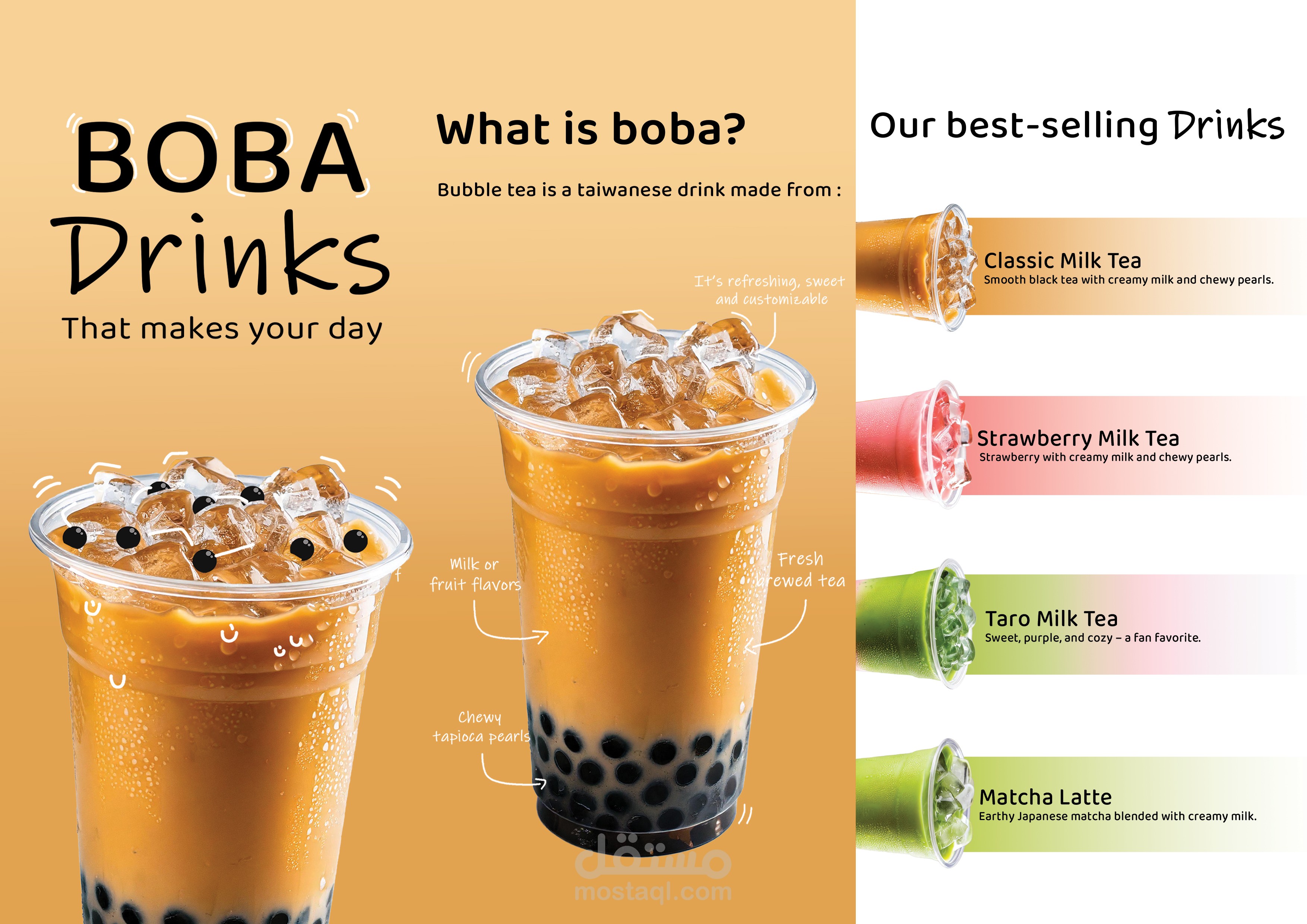 brochure for boba