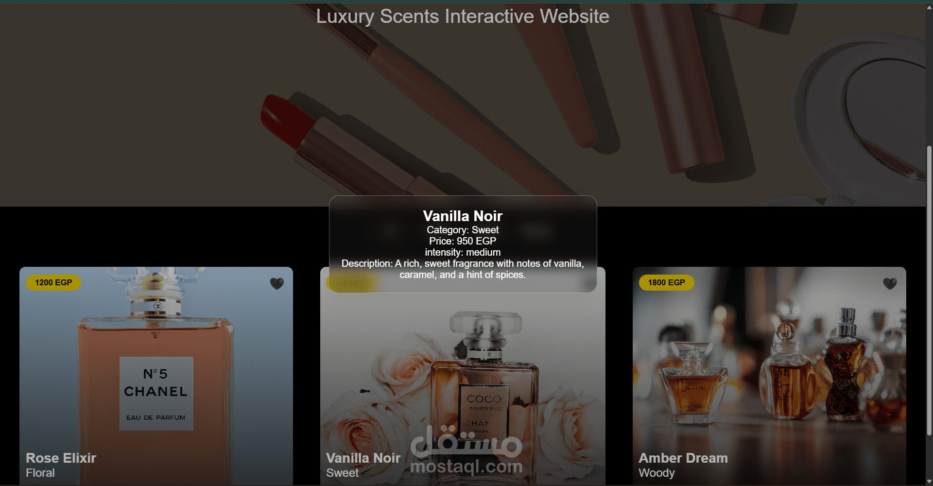 aura luxury perfume website