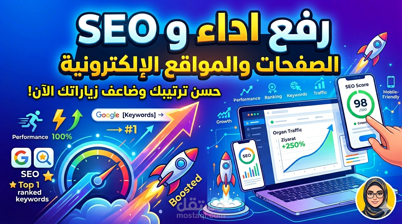 رفع اداء و SEO الصفحات والمواقع الإلكترونية