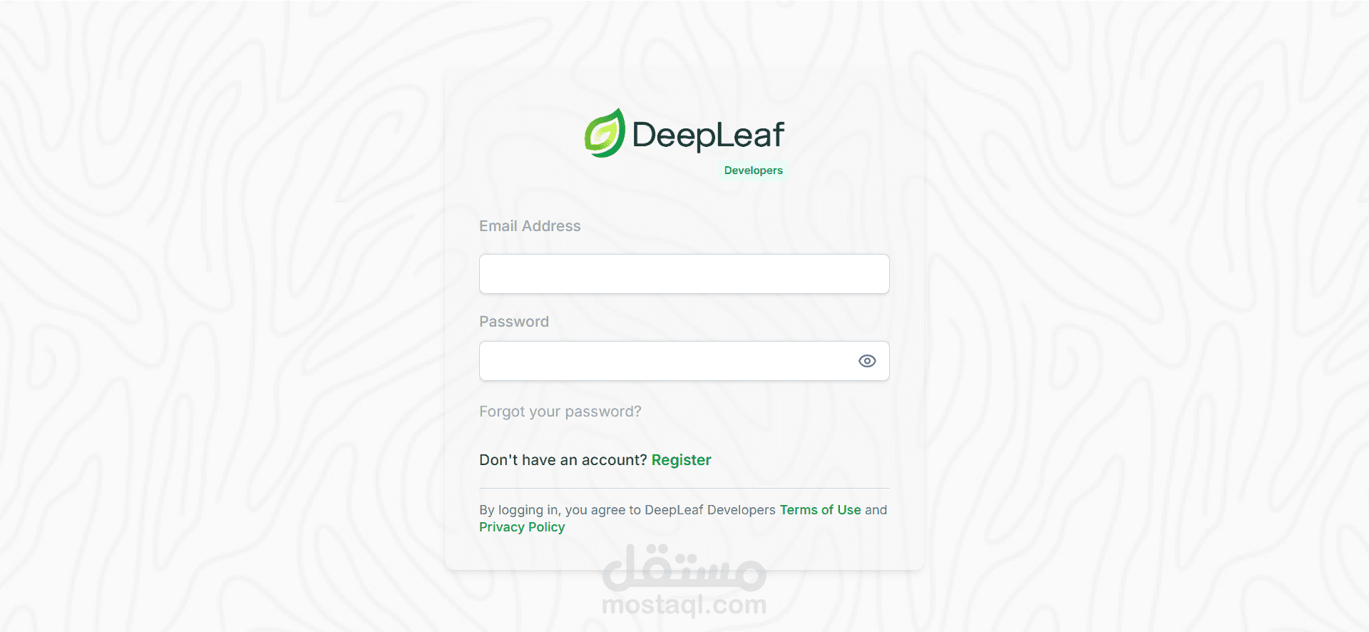 تطوير منصة DeepLeaf للمطورين