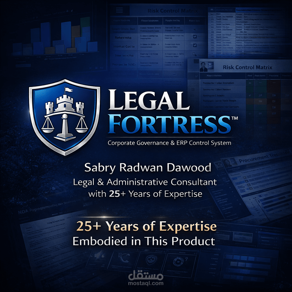 حقيبة الحوكمة المؤسسية والدستور التشغيلي للشركات (Legal Fortress)