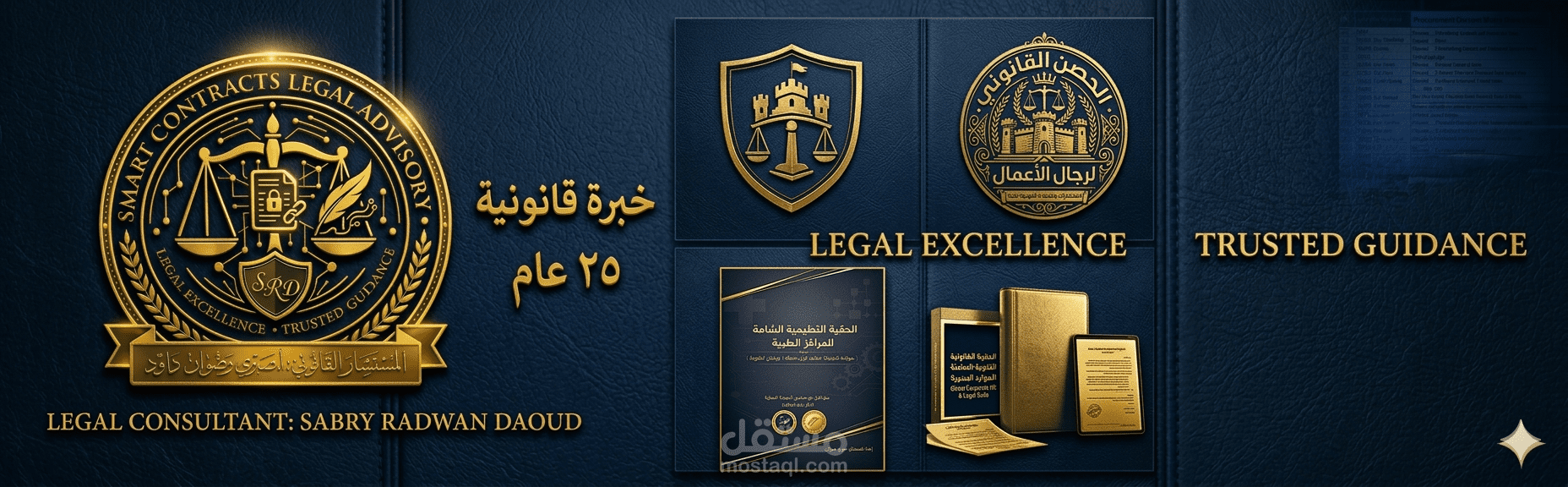 الهوية المؤسسية والاستشارية (Smart Contracts Legal Advisory) - خبرة 25 عاماً