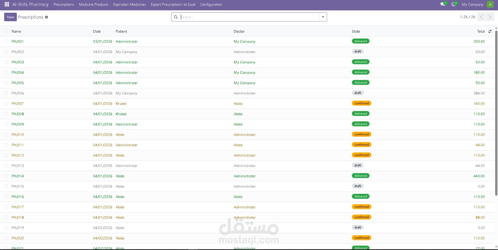 نظام إدارة الصيدلية — Pharmacy Management System