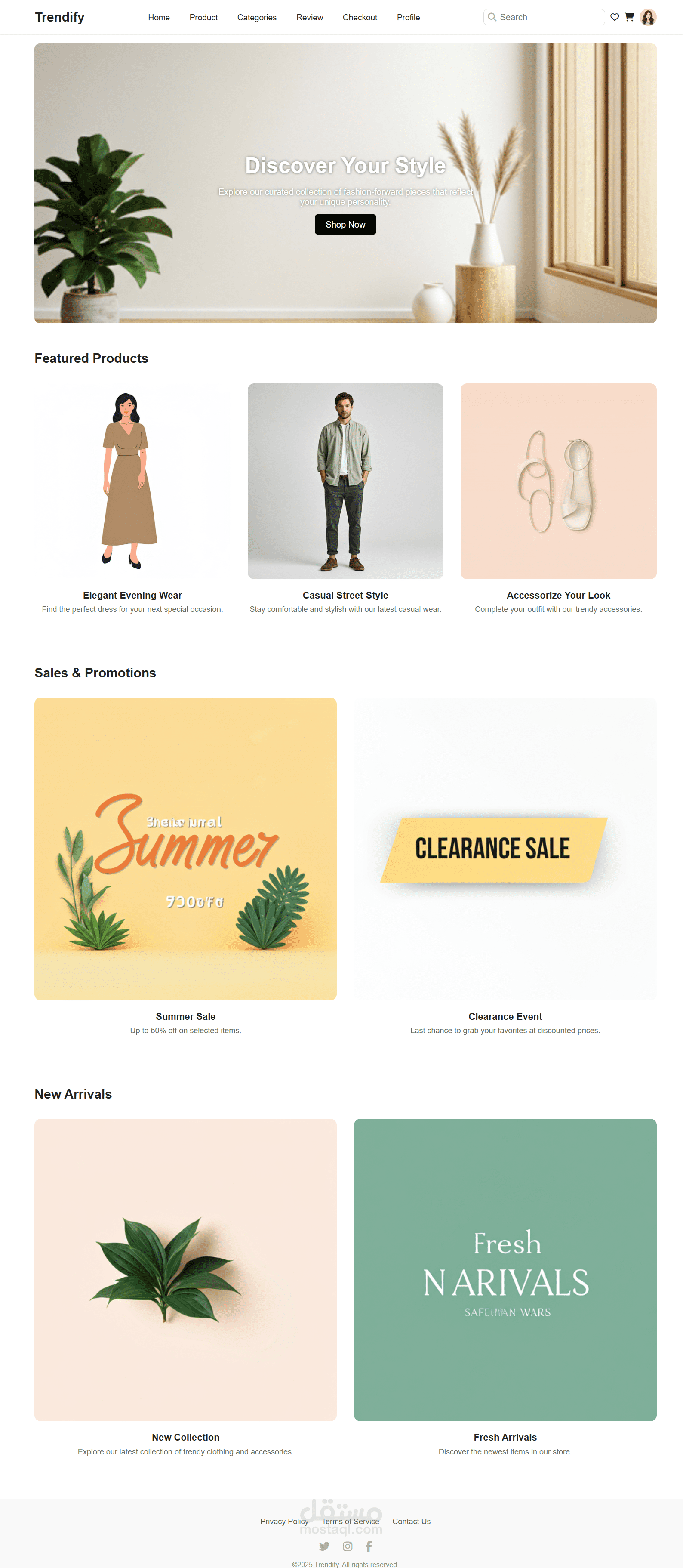Modern Online Store (Electronics, Apparel, Books & More) – HTML/CSS