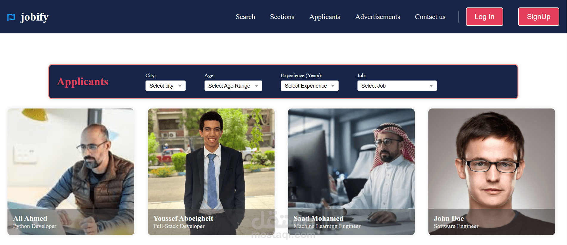 موقع توظيف Jobify