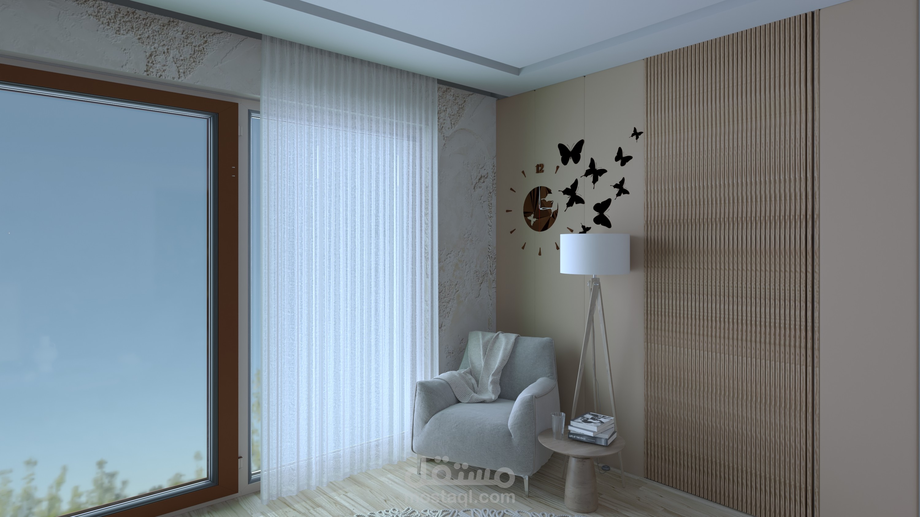 تصميم غرفة معيشة و سفرة