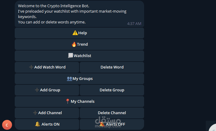 Crypto trend alerts bot