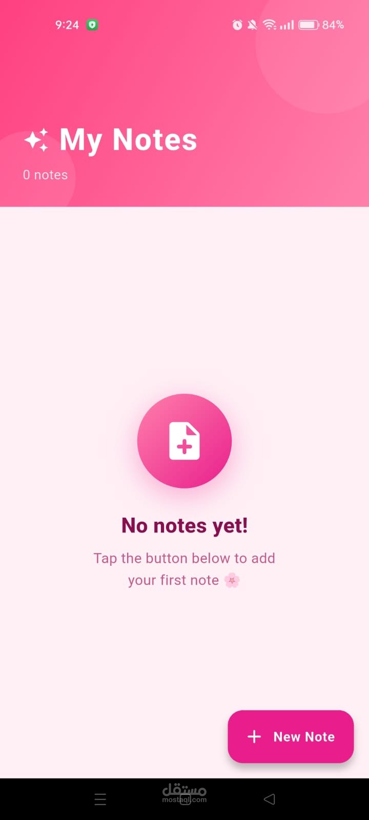 Flutter Notes App – Smart Notes with Location & Sensors to delete all notes