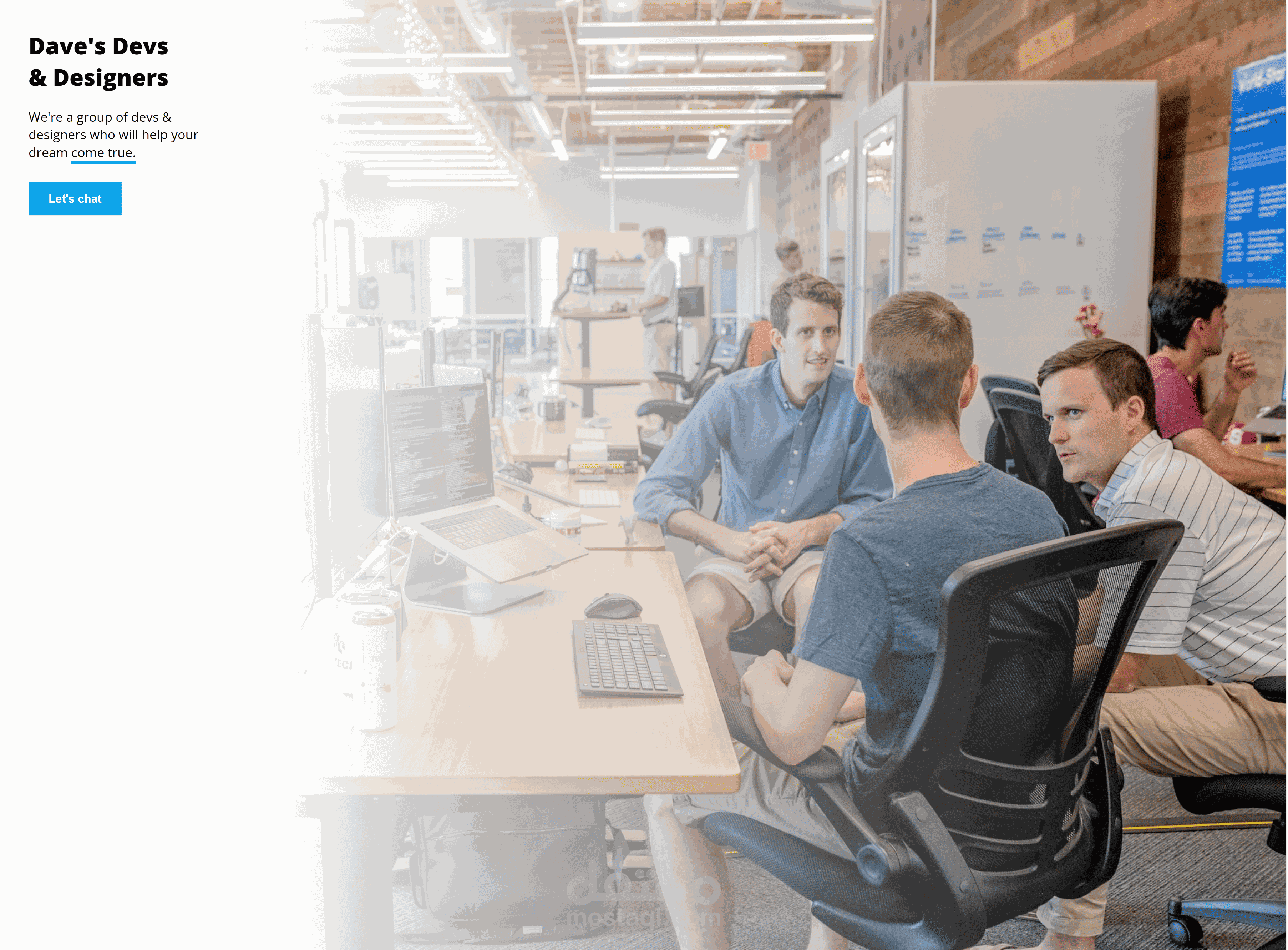 موقع تعريفي لوكالة خدمات الويب (Web agency)