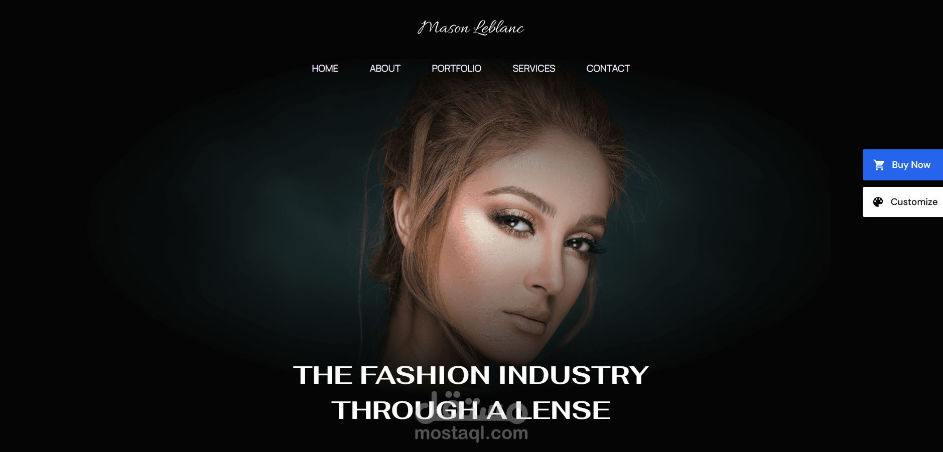 موقع Portfolio للتصوير الفوتوغرافي (Fashion Photography)