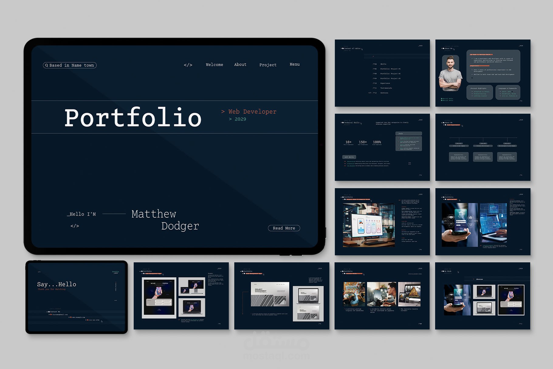 تصميم موقع Portfolio احترافي لعرض أعمالك بشكل مميز
