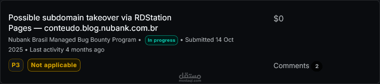 اكتشاف Subdomain Takeover بسبب CNAME Misconfiguration