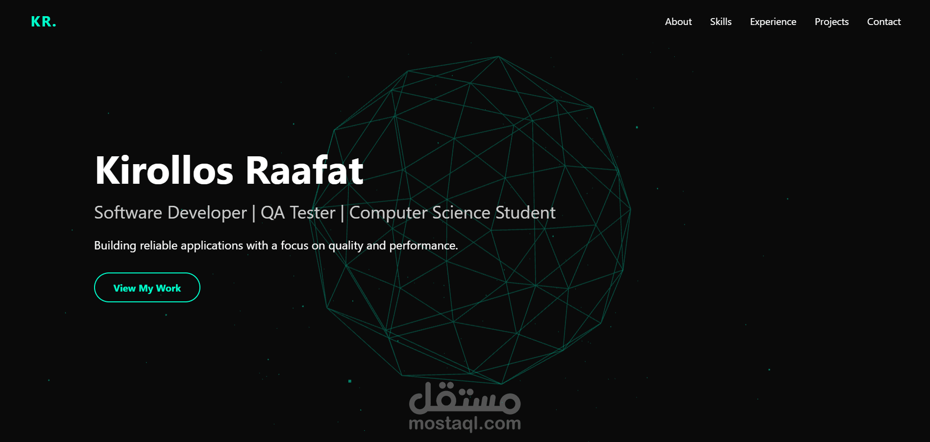 موقع لمعرض اعمال portfolio