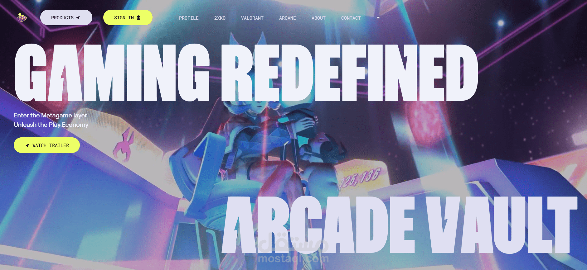 متجر Arcade Vault الإلكتروني