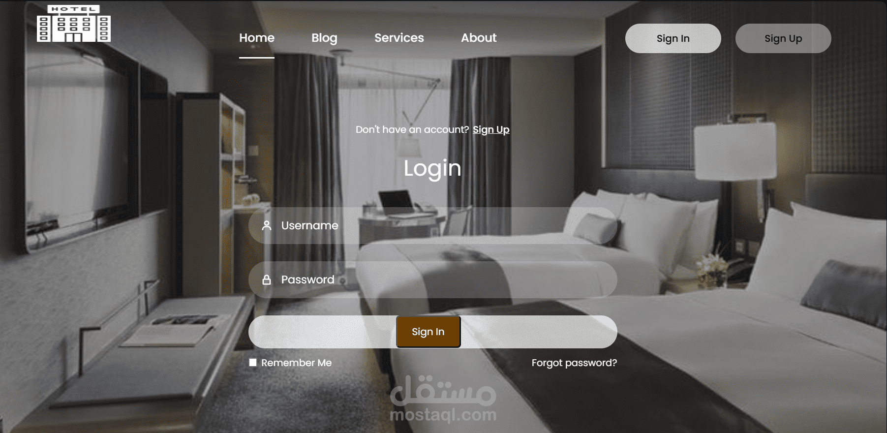 قمت بتصميم وتطوير موقع ويب احترافي مخصص لعرض وإدارة حجوزات الفنادق بطريقة سهلة وسريعة للمستخدم.