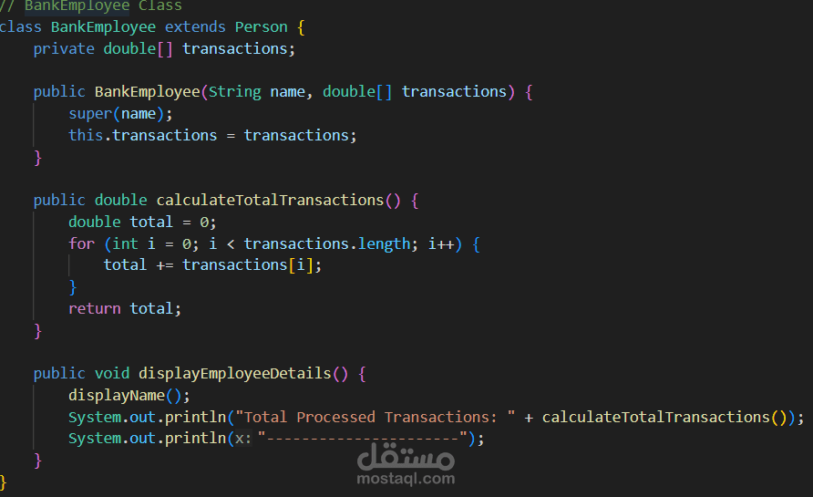 Bank Account Processing System – Java