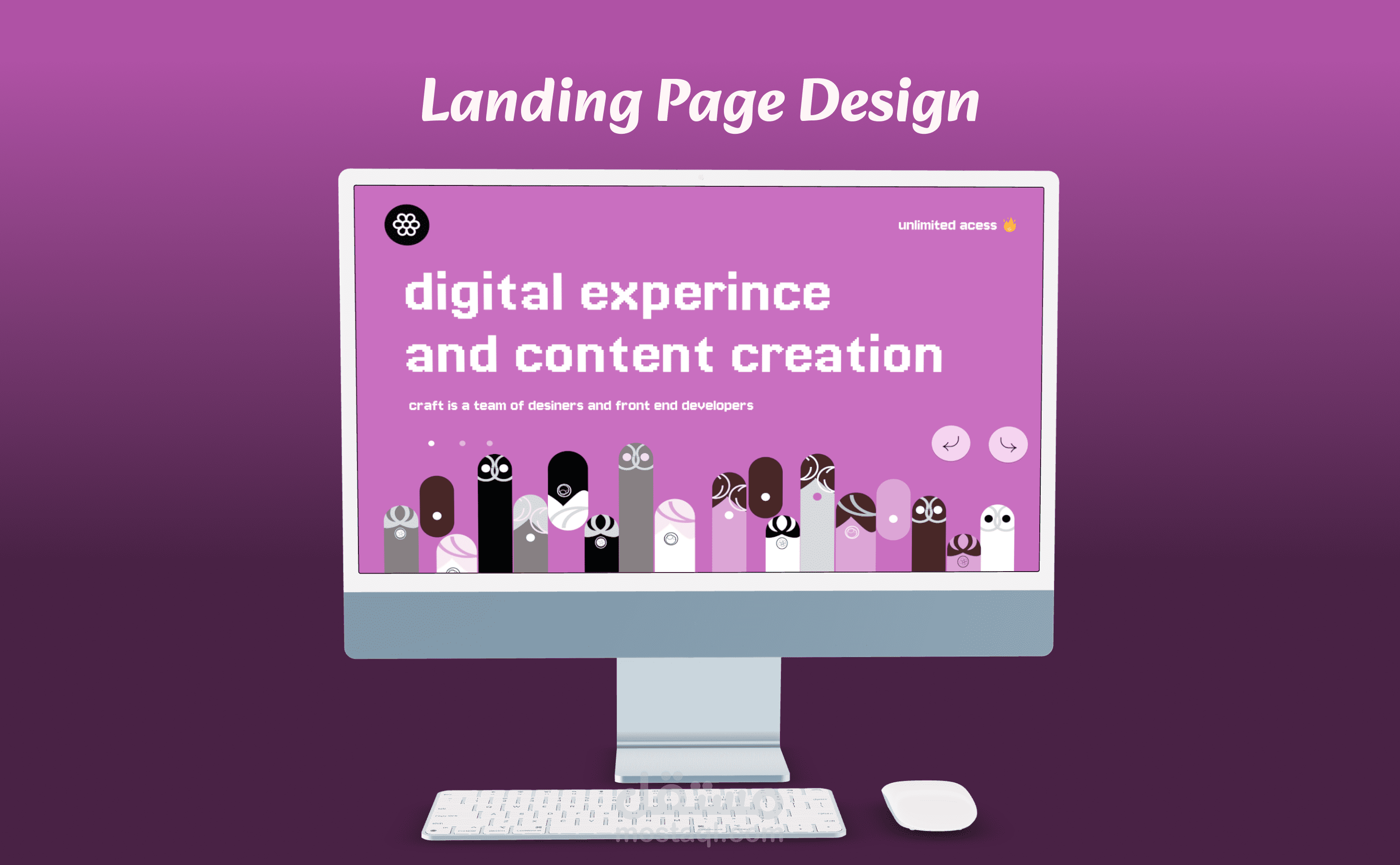 تصميم صفحة الهبوط UX/UI Landing Page Design
