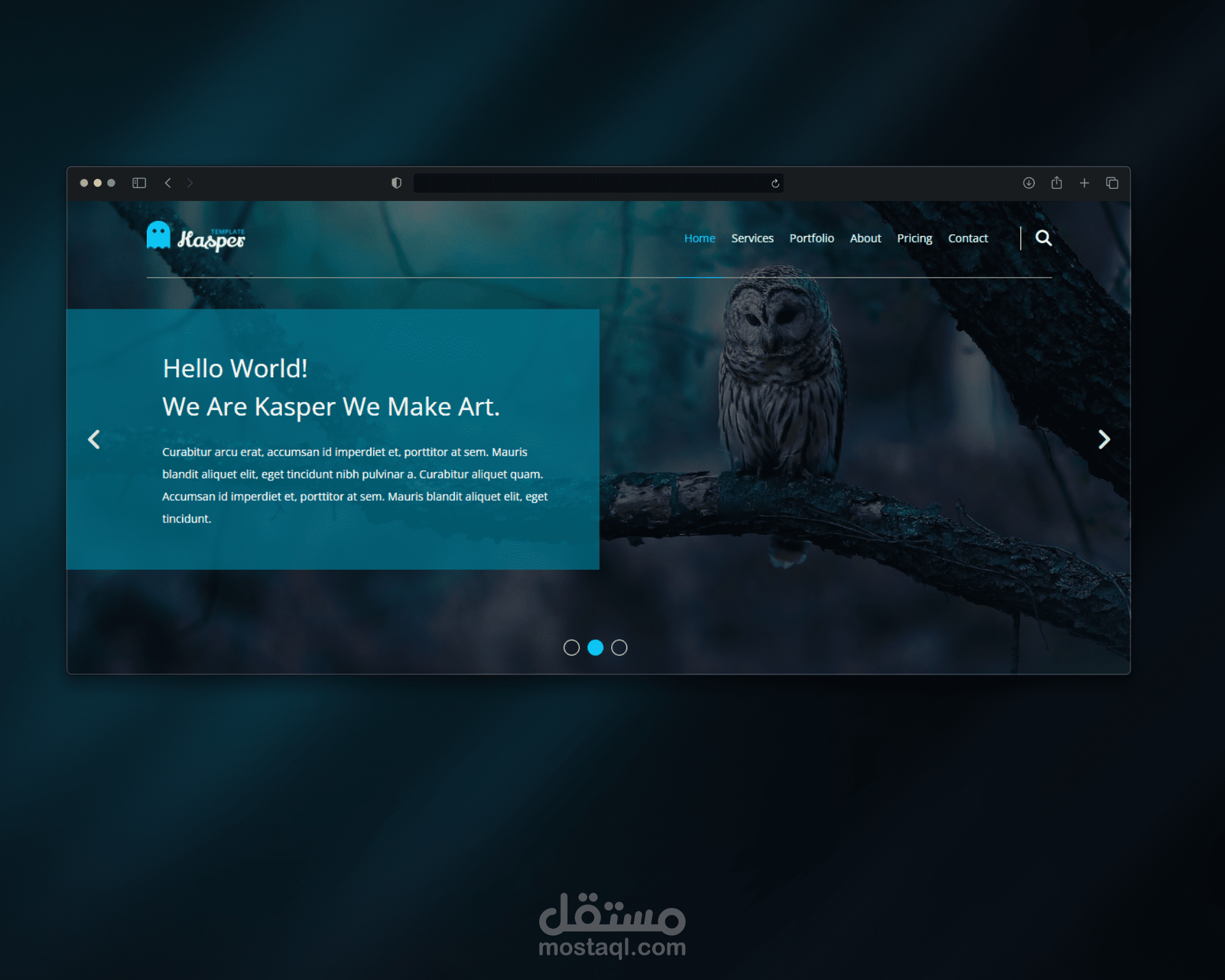 صفحة هبوط متجاوبة بتصميم حديث