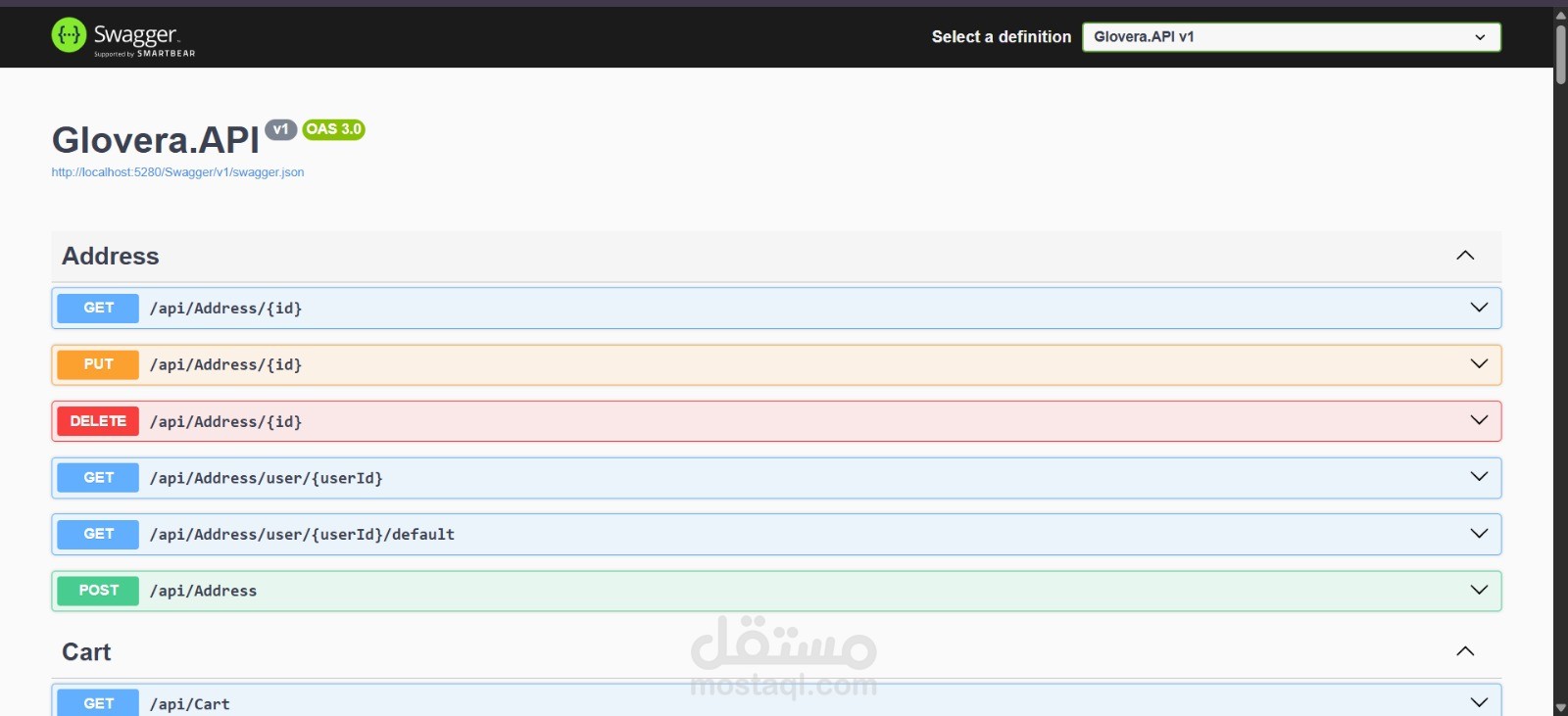 Glovera e-commerce API