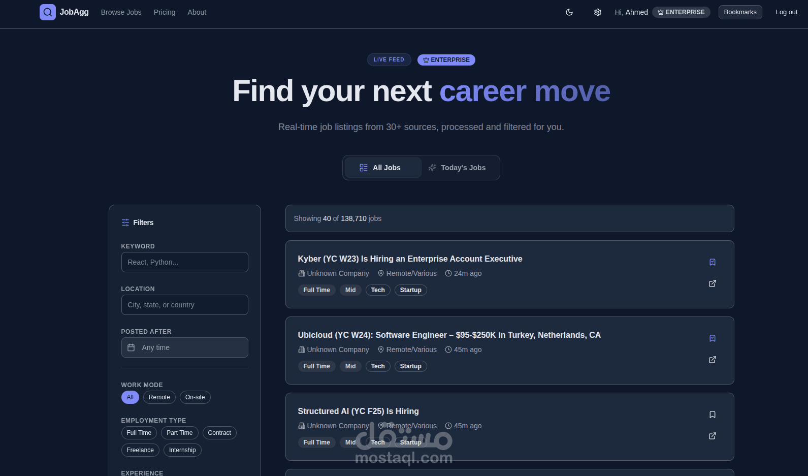 Jobs Scraping and Aggregator