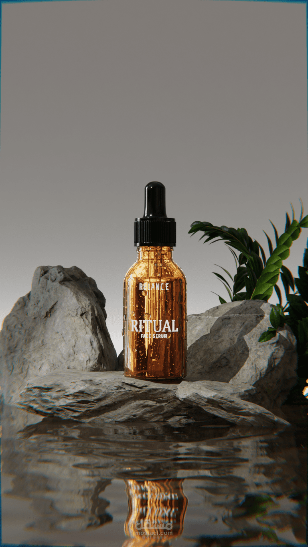 3D product visualization for a skincare face serum