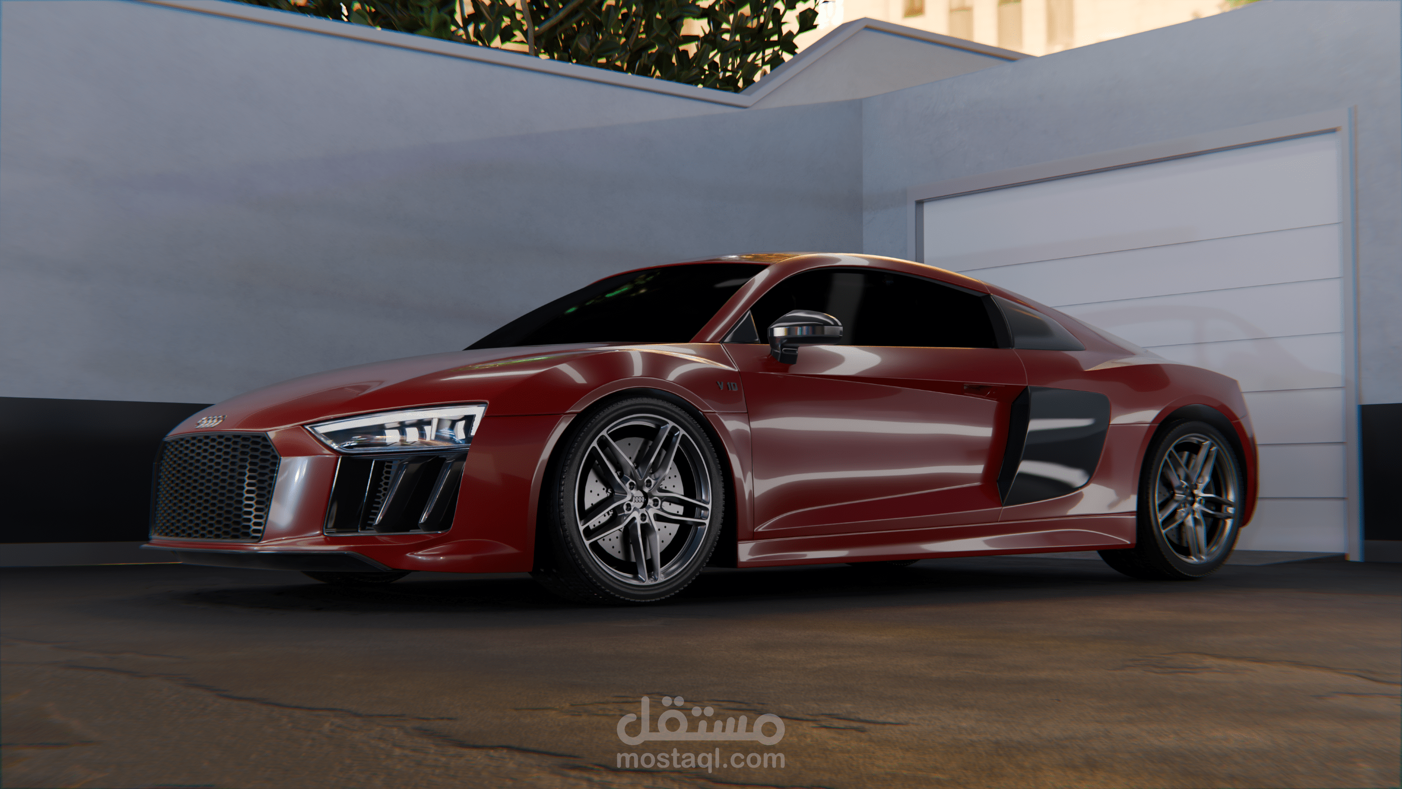 فيديو لسياره Audi R8