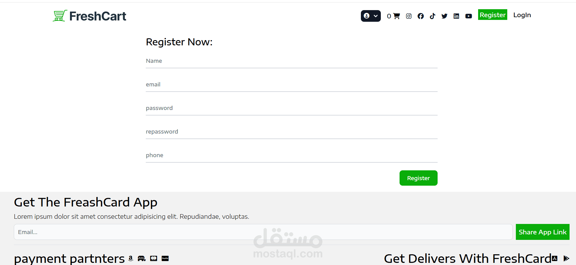 e-commerce موقع متكامل من ال a-z