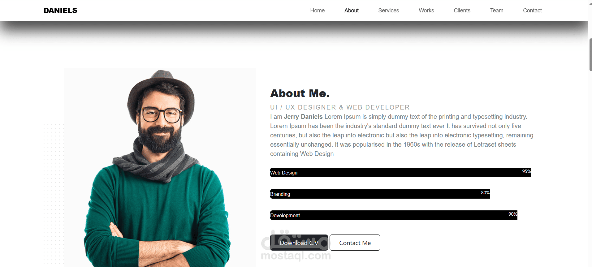 مشروع protofolo احترافي