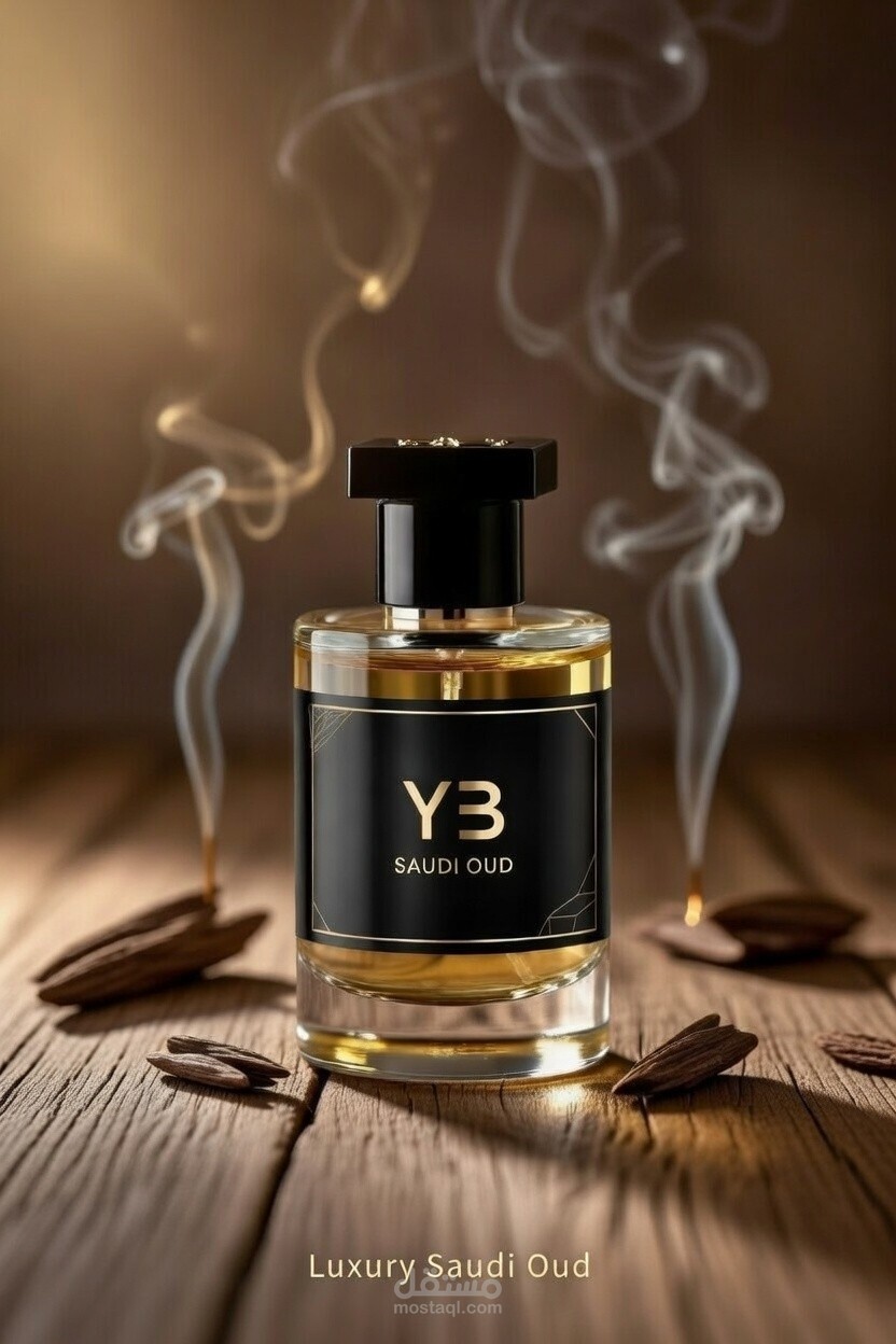 تصميم صورة للعطر فخم للتسويق