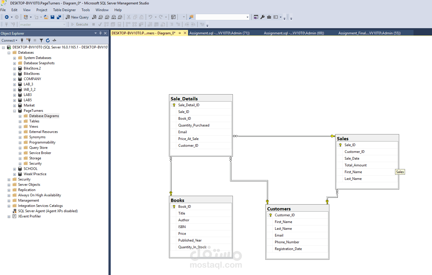 محللة بيانات تحت التدريب(قواعد البيانات)