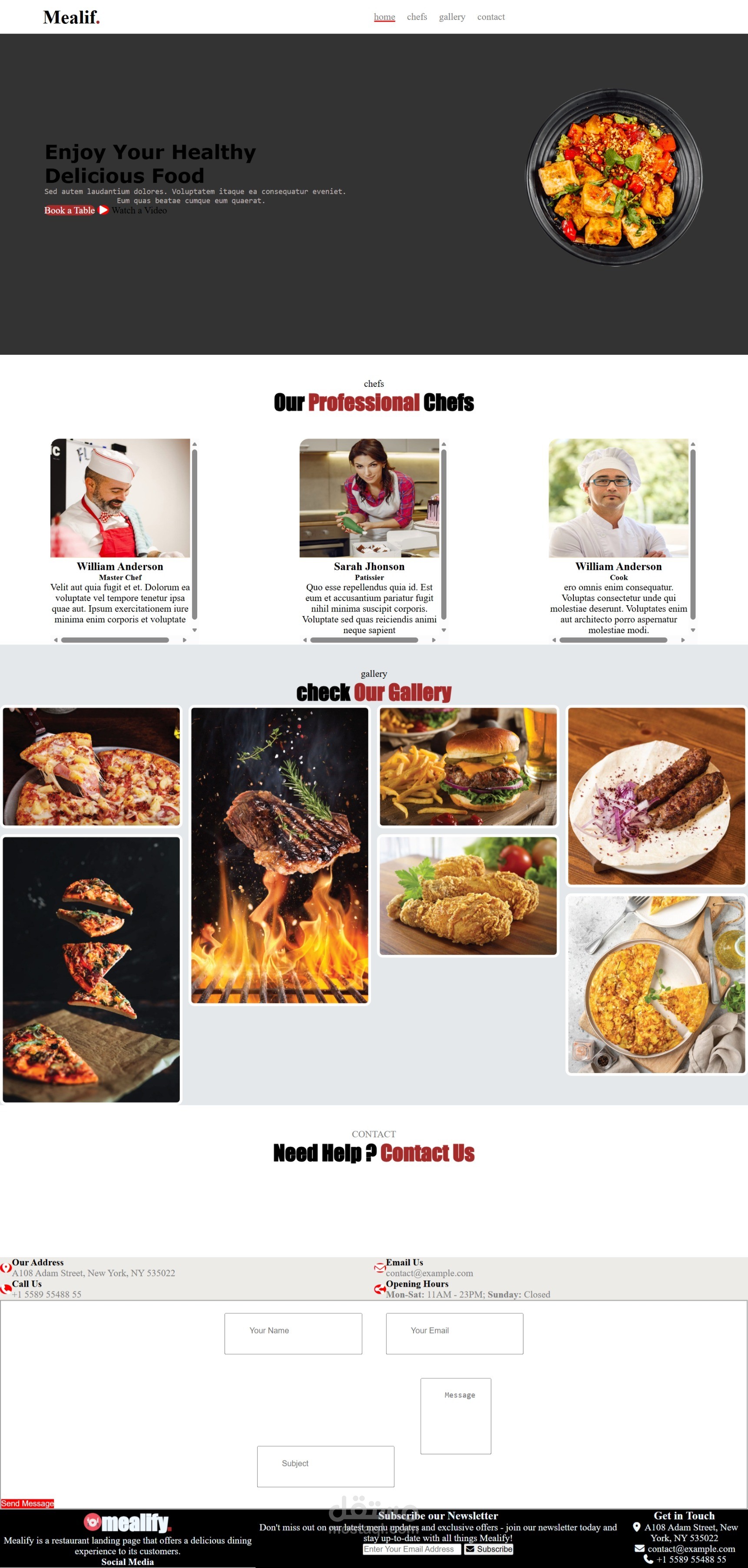 Resturant website