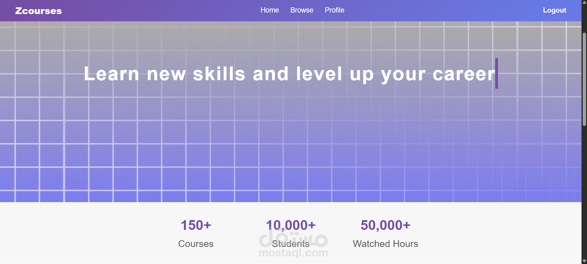 Courses Website