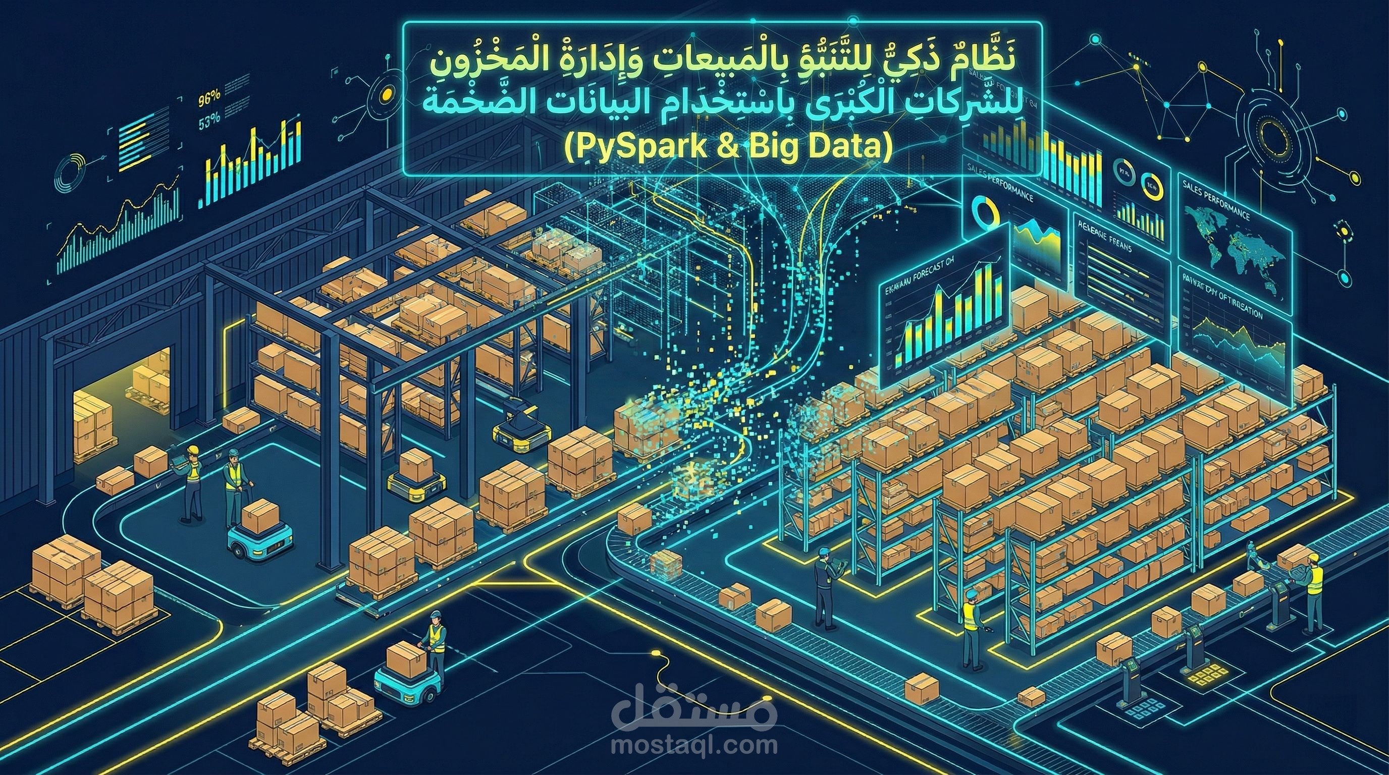 بناء نظام ذكي للتنبؤ بالمبيعات وإدارة المخزون للشركات الكبرى باستخدام (PySpark & Big Data)