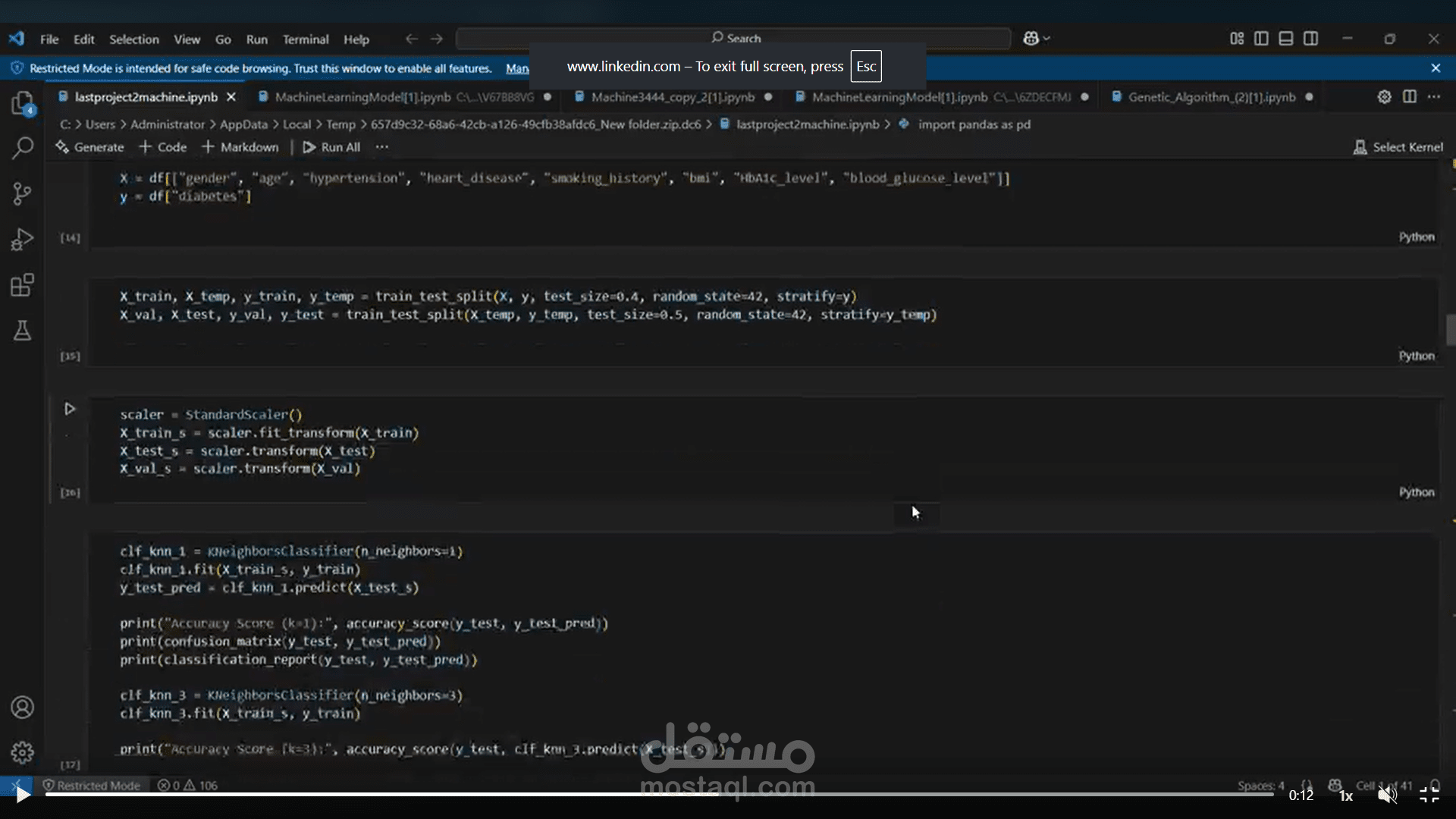 Diabetes Prediction using Machine Learning