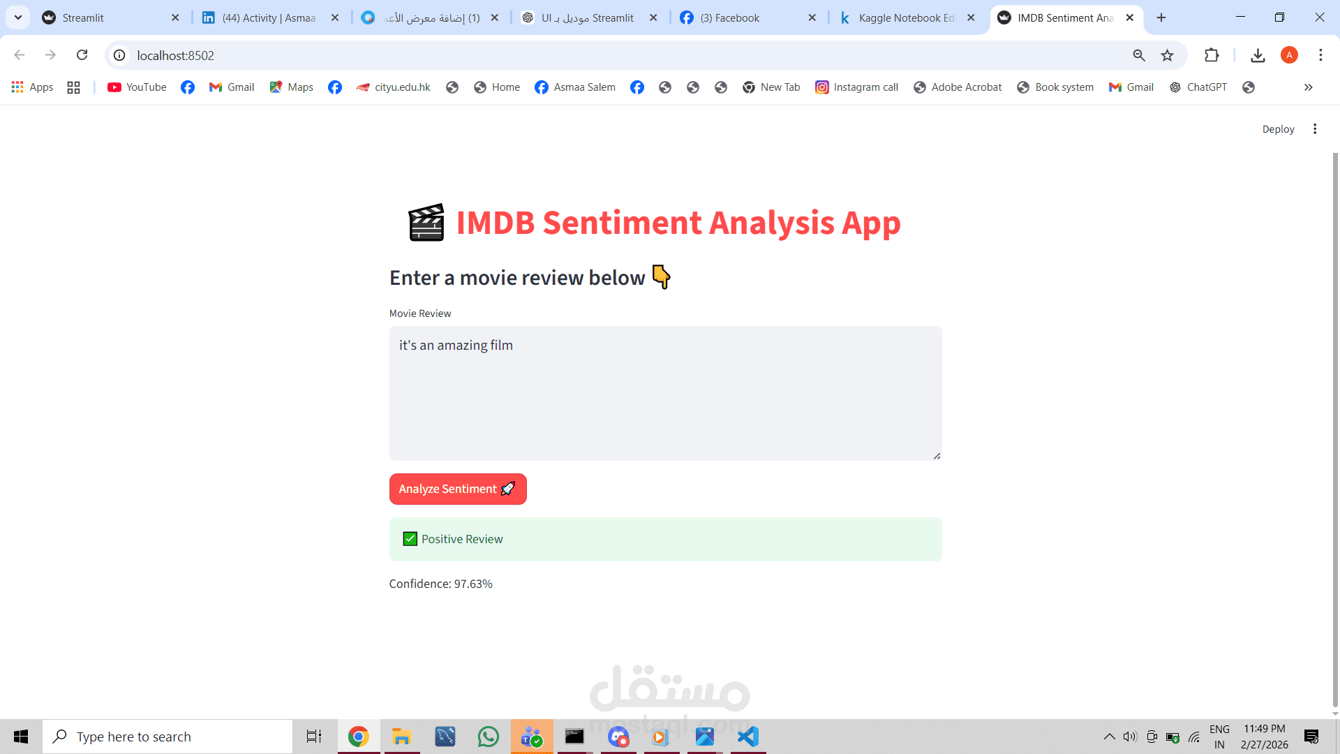 IMDB Sentiment Analysis
