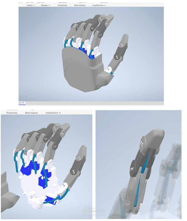 إصبع إلكتروني يمكن ارتداؤه يتم التحكم فيه بإشارات العضلات (EMG)