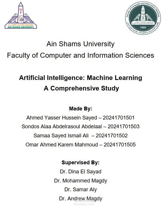 Artificial Intelligence: Machine Learning A Comprehensive Study