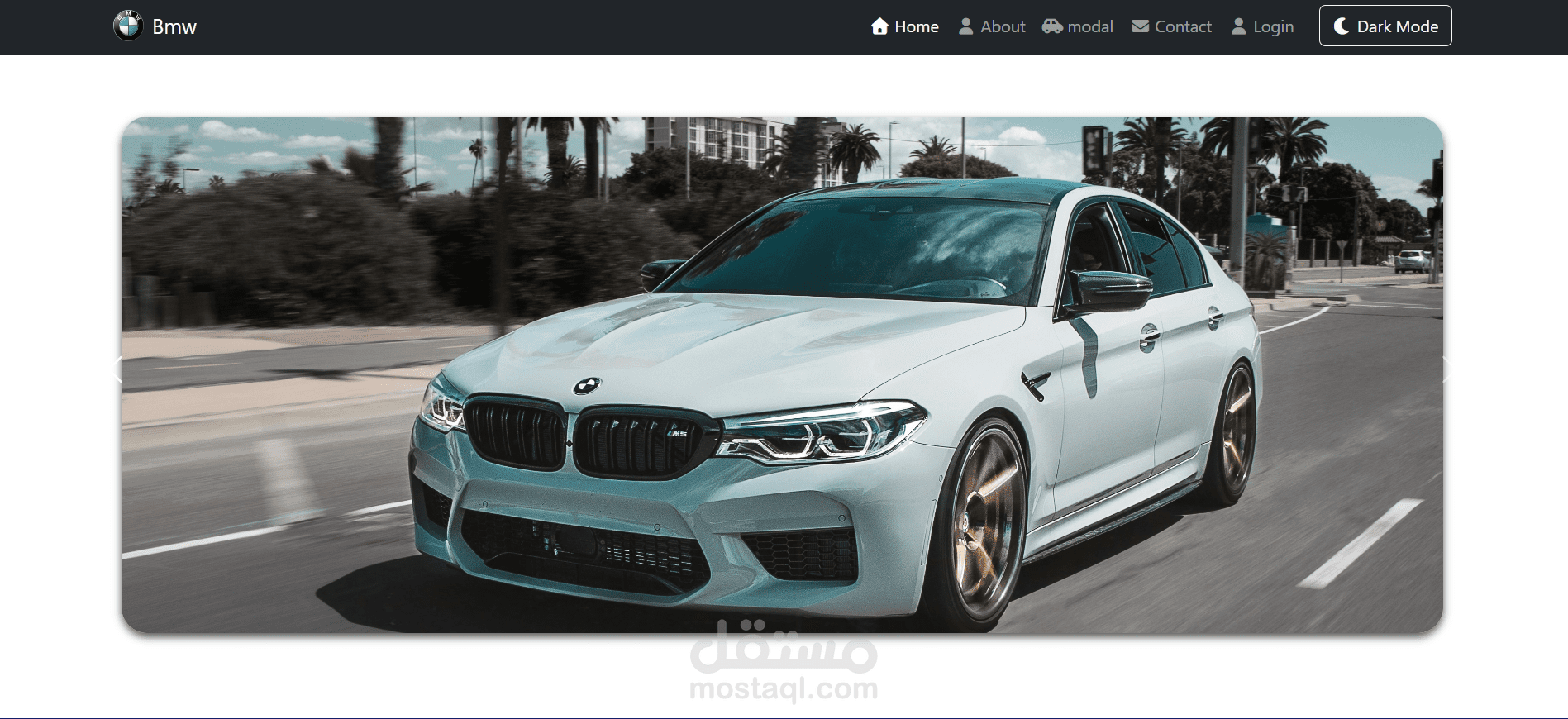 BMW Responsive Frontend Website