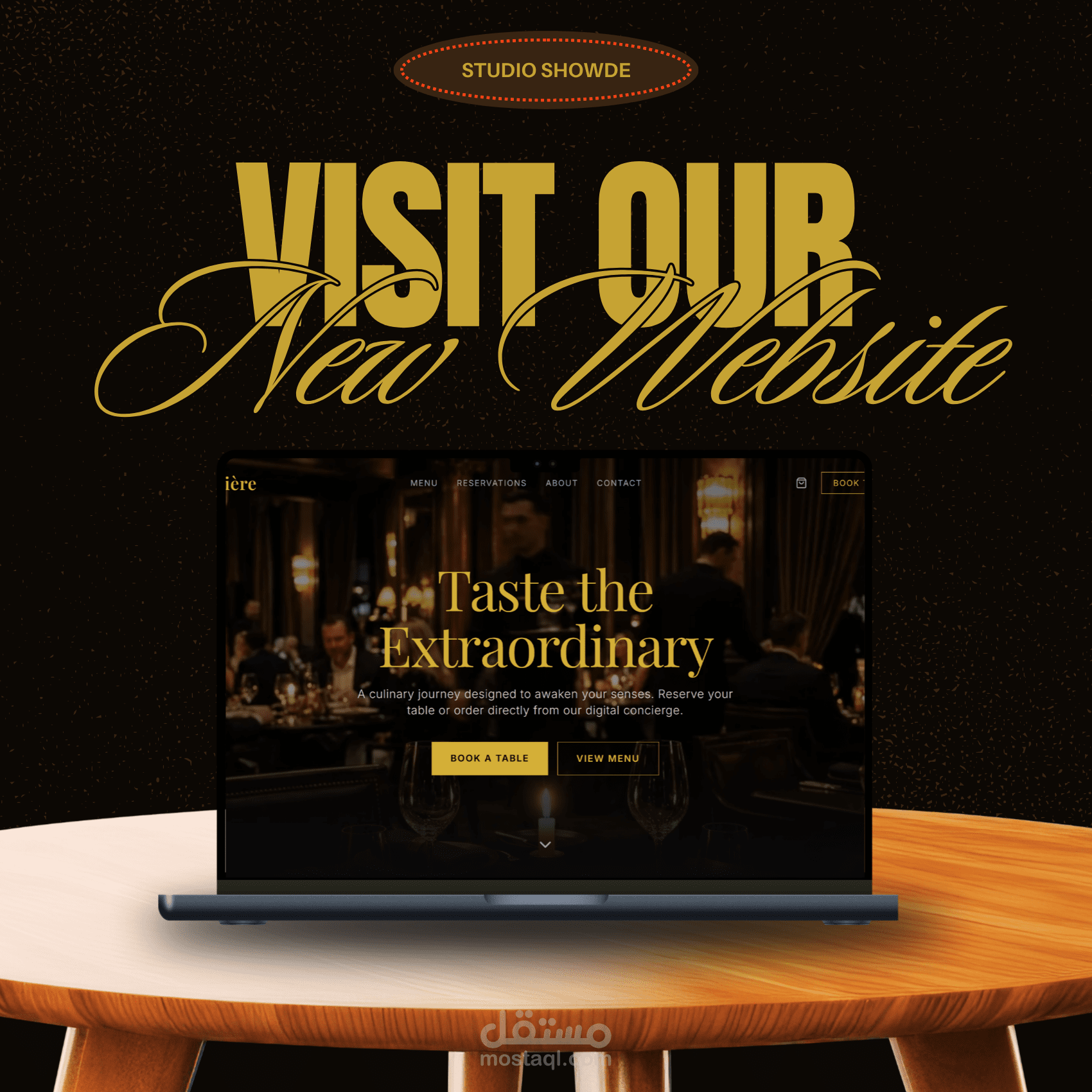 موقع مطعم - Lumière Restaurant Website بتصميم احترافي جذاب