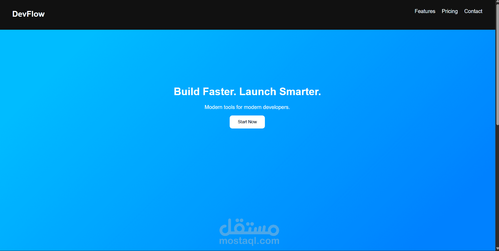 SaaS Product Landing Page
