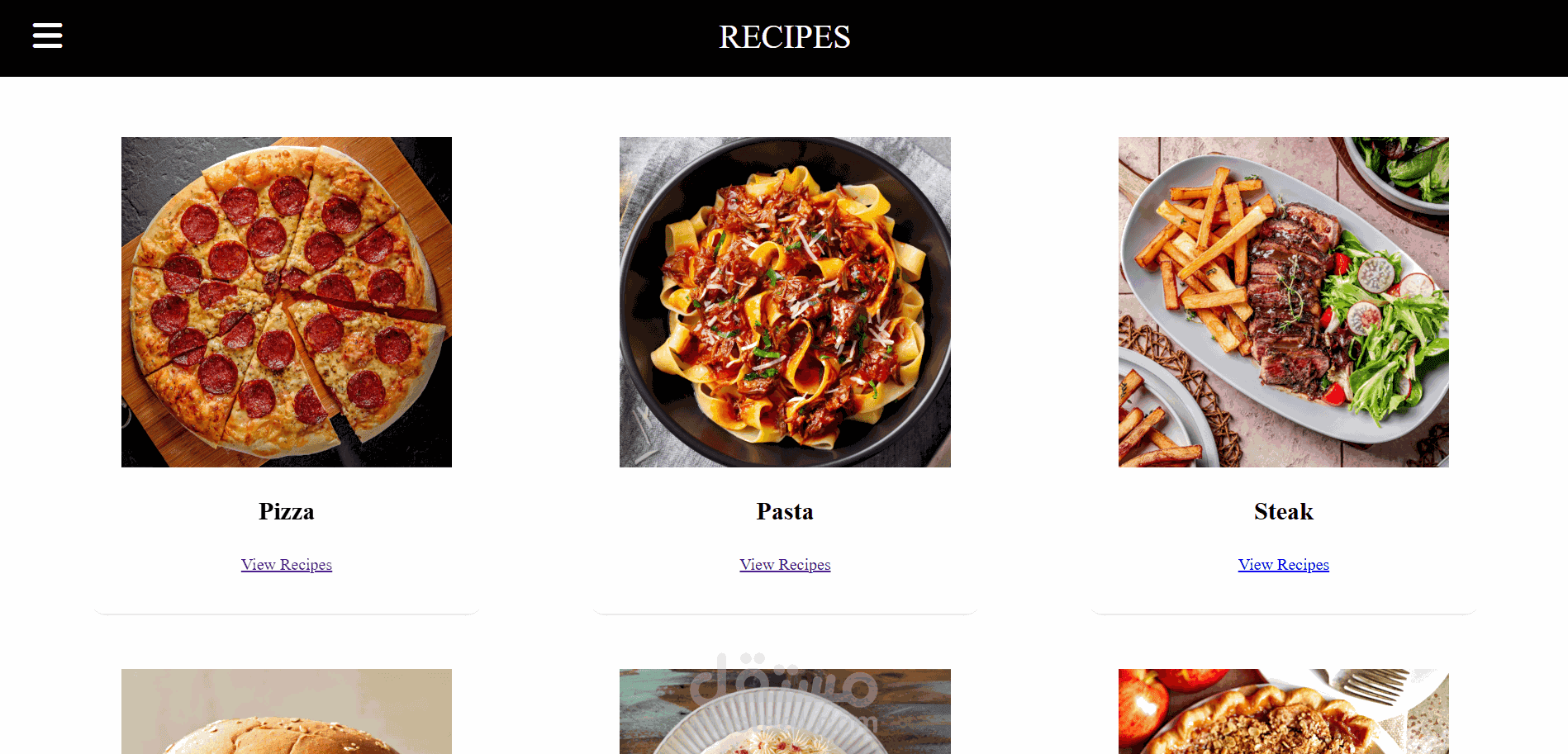 تطبيق الوصفات