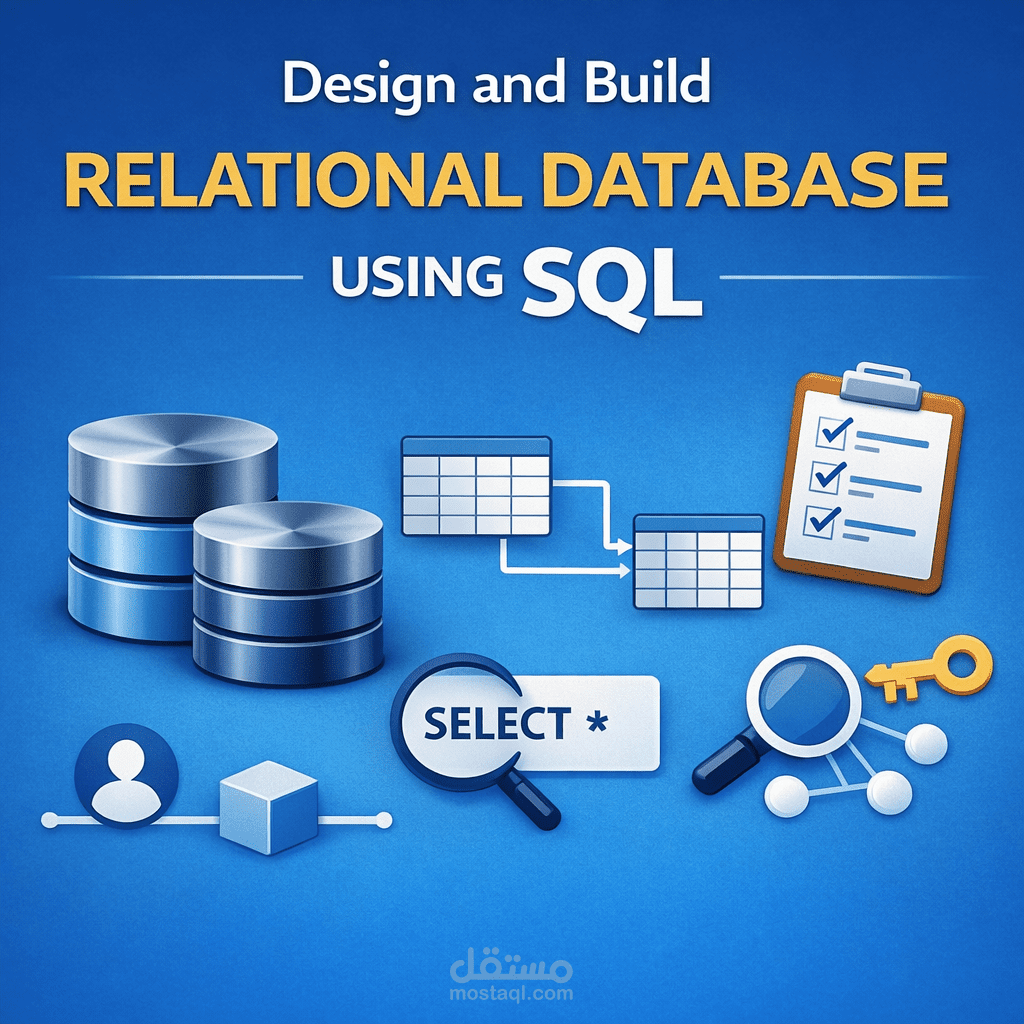 تصميم قاعدة بيانات لنظام إدارة الطلبات باستخدام SQL