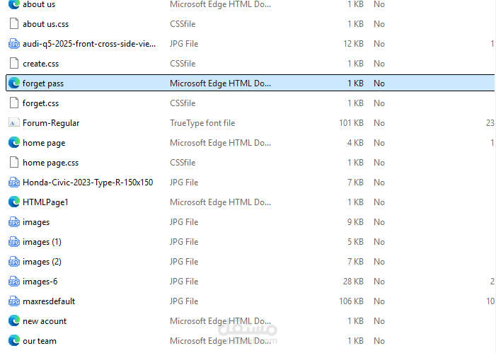 تصميم موقع ويب لعرض و بيع سيارات
