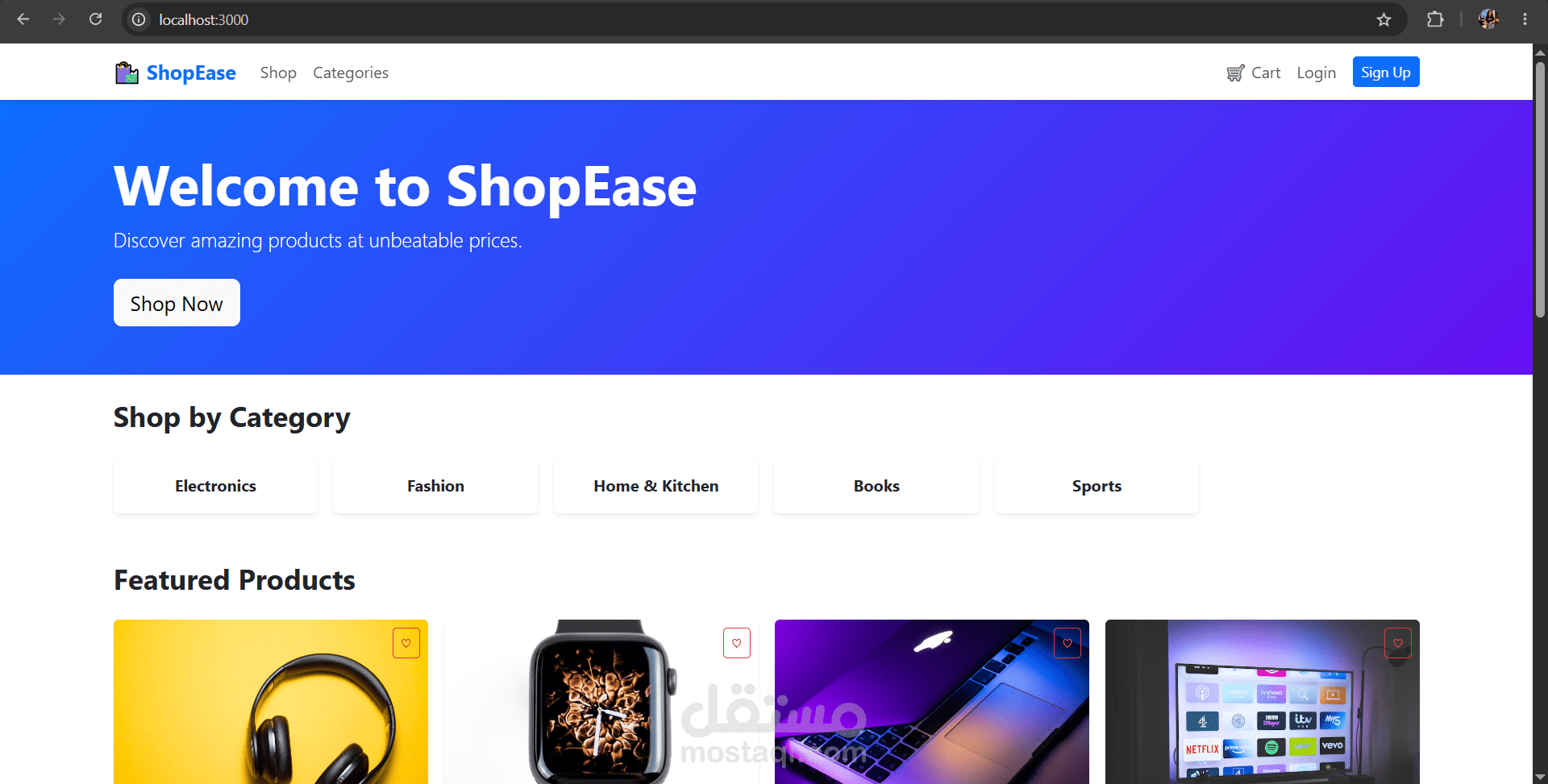 ShopEase | Full-Stack E-Commerce App