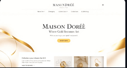 template for web Maison Doree