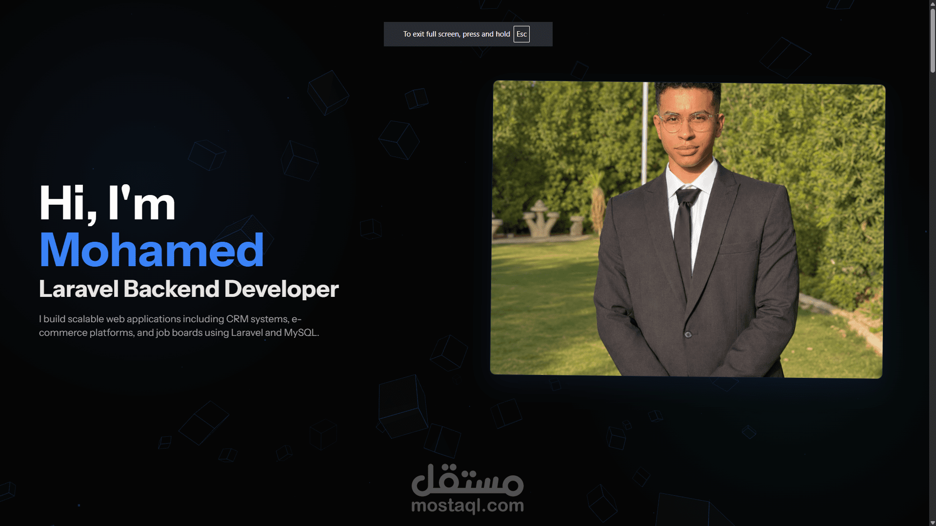 Personal Portfolio | Modern UI/UX Design
