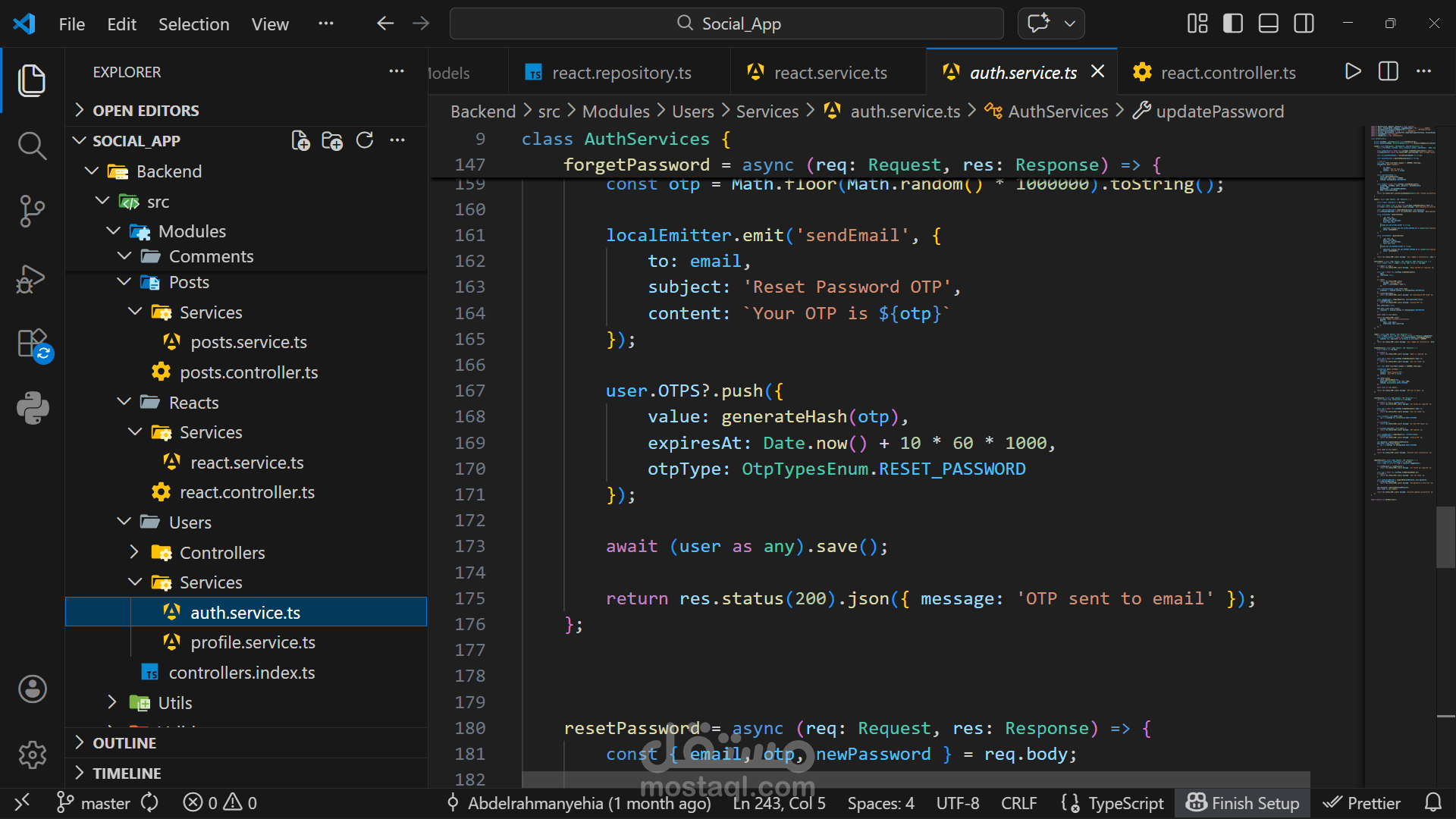 A powerful backend API for a social networking application