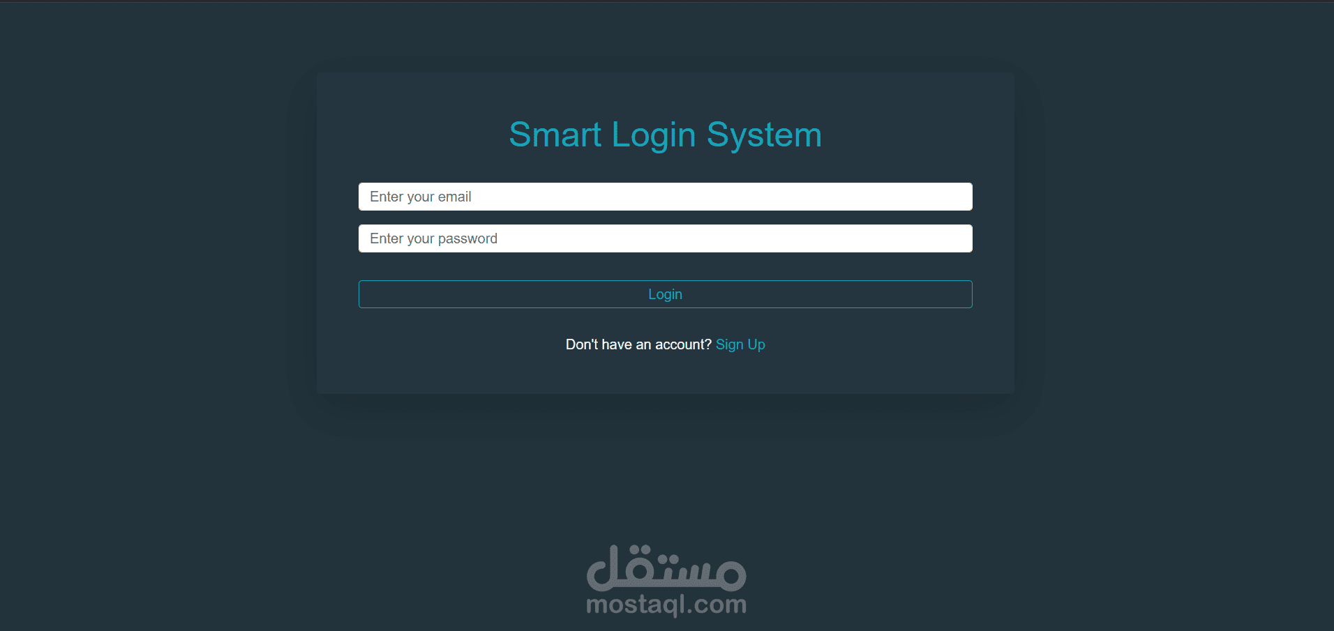 smart login form