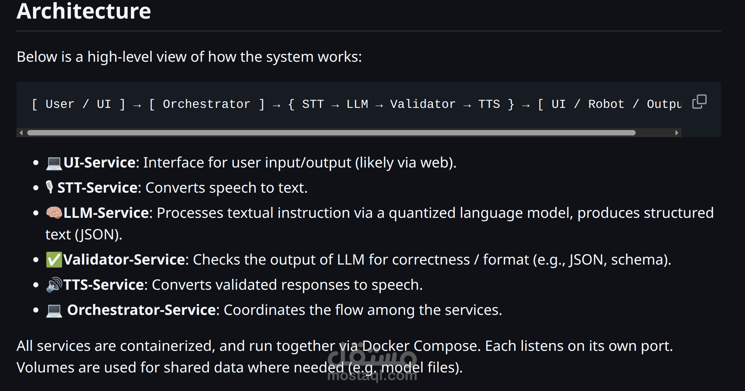 SHATO – منصة تفاعلية صوتية ذكية متعددة الخدمات باستخدام LLM وDocker